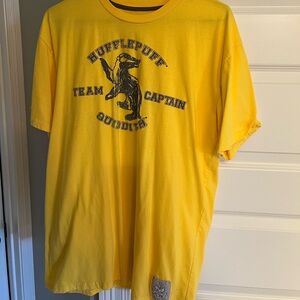 Hufflepuff Team Captain Quidditch Yellow T-Shirt, NWOT, size L